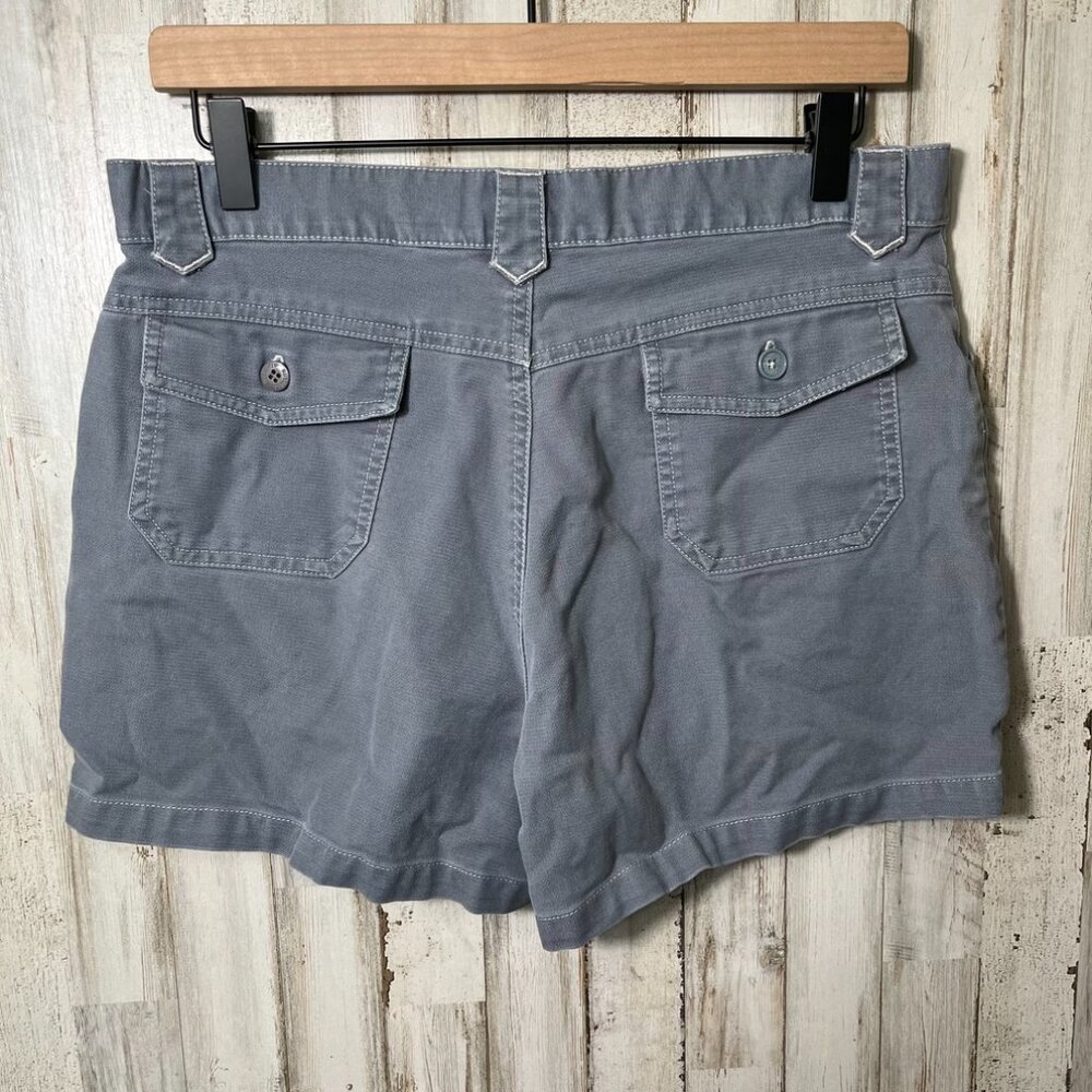 Vintage Y2k Old Navy Gray Blue Cargo Shorts High Rise Womens Size 10